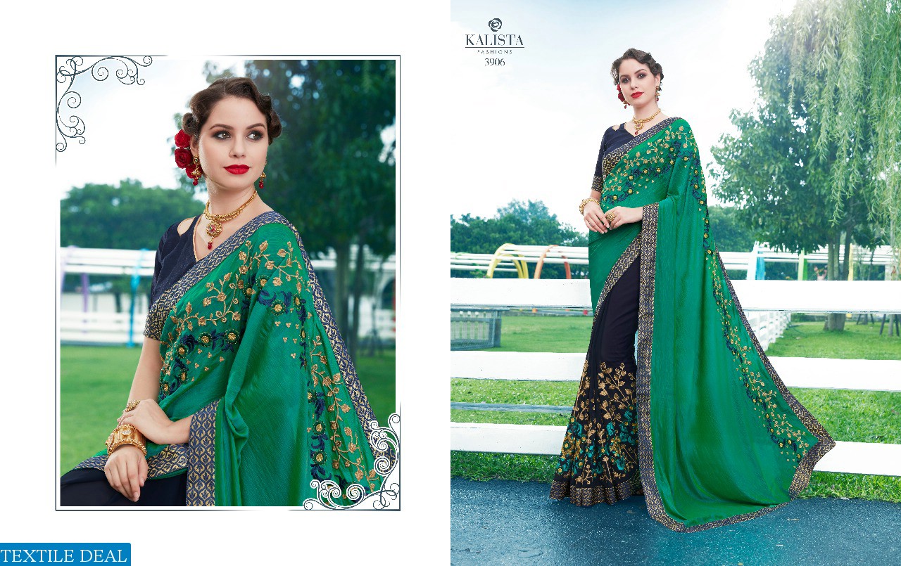 kalista VIP Wholesale party-wear Ethnic Saree